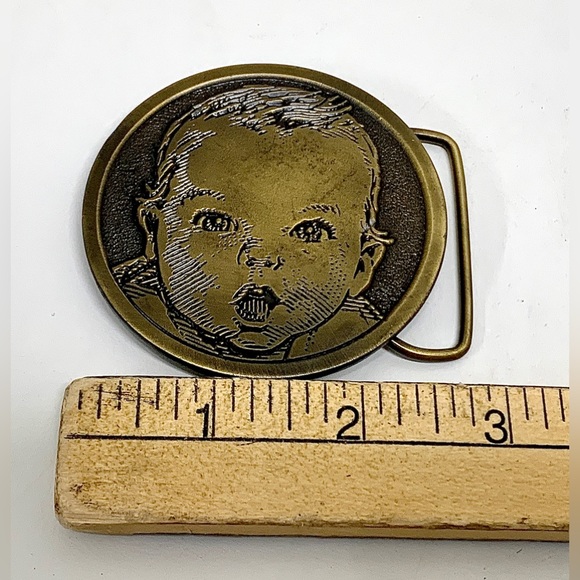 1970s Vintage Solid Bronze GERBER BABY Spec Cast Belt Buckle - Picture 11 of 16